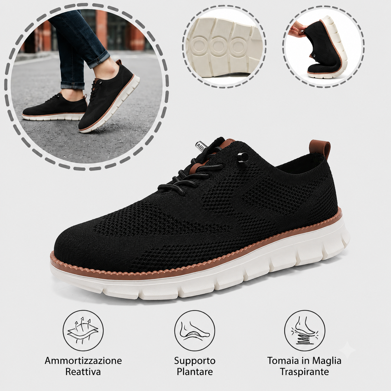🎉Sconto del 30% oggi - non perdete l'occasione! ⏰ Scarpe estive ortopediche ergonomiche con supporto plantare 👞 Alleviano facilmente il dolore ai piedi
