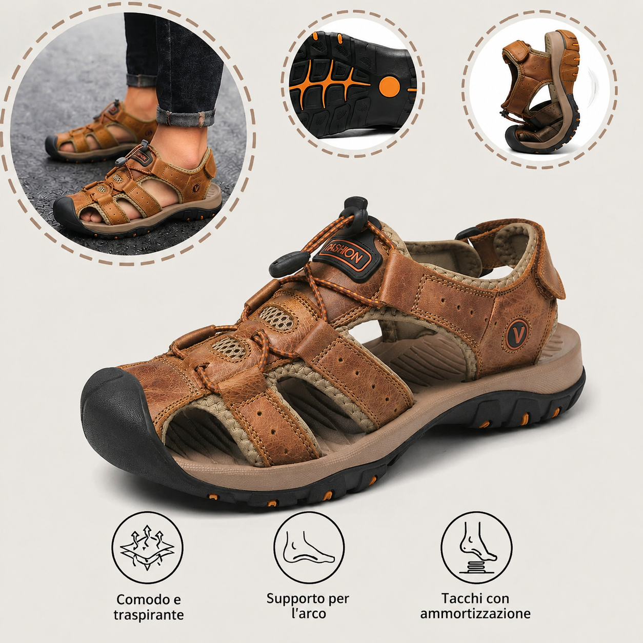 ⏰Ultimo giorno, 30% di sconto - Non perdete l'occasione!✅ Sandali comodi, supporto per l'arco plantare, alleviano il dolore ai piedi - Design ergonomico
