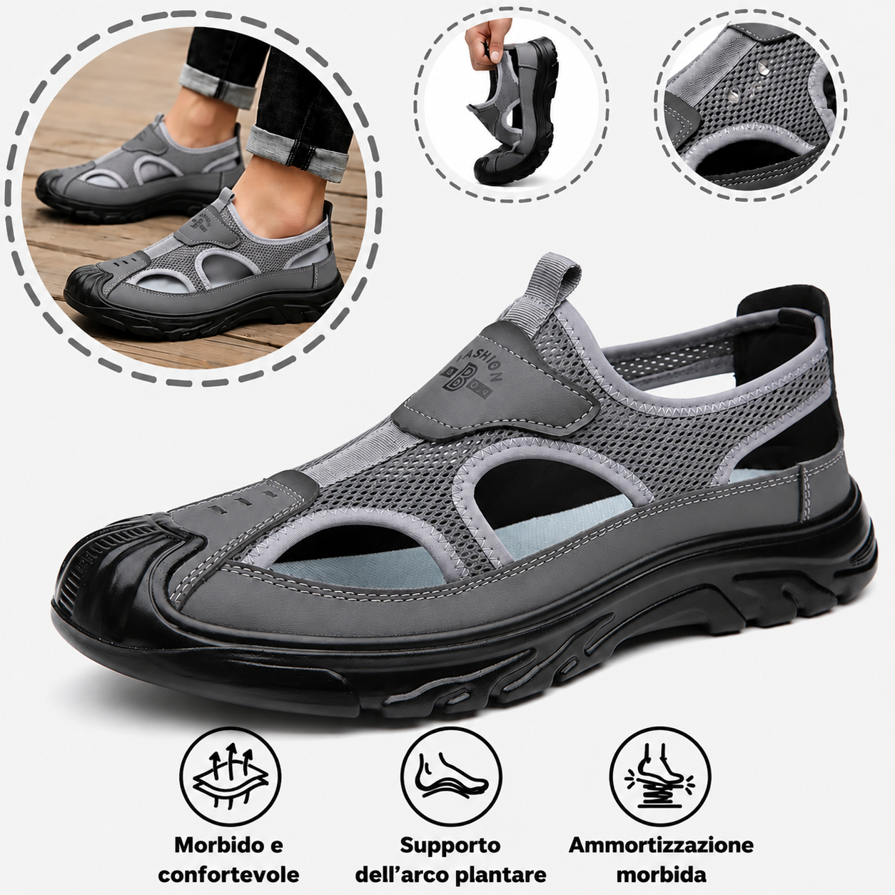 ⏰Sconto del 30% oggi - Non perdete l'occasione! 🔥 - Scarpe ortopediche estive di un marchio australiano di lusso, morbide, comode e con un supporto eccellente 🦶 - Alleviano il dolore ai piedi