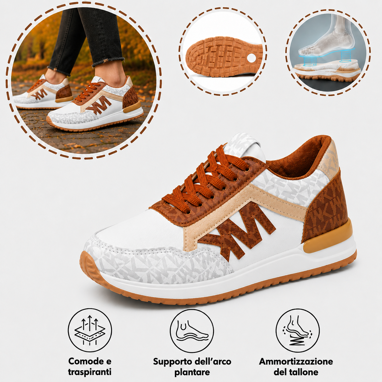 🔥 Scarpe sportive casual da donna, fatte a mano in Australia 👞 Sollievo intelligente dal dolore, facili da indossare e da togliere ✅ Supporto e correzione: impermeabili e antiscivolo