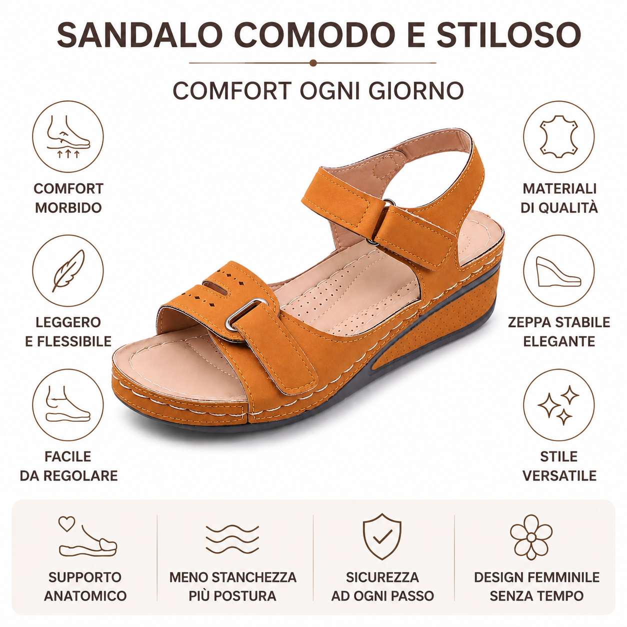 🎁Offerta a tempo limitato: 30% di sconto 🔴Sandali aperti in punta regolabili 🦶Eleganti e comodi, proteggono i tuoi piedi ✅Disponibili in diverse taglie