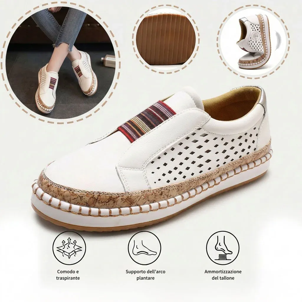 🎉Sconto del 30% oggi - non perdete l'occasione! ⏰ Scarpe estive ortopediche ergonomiche con supporto plantare 👞 Alleviano facilmente il dolore ai piedi