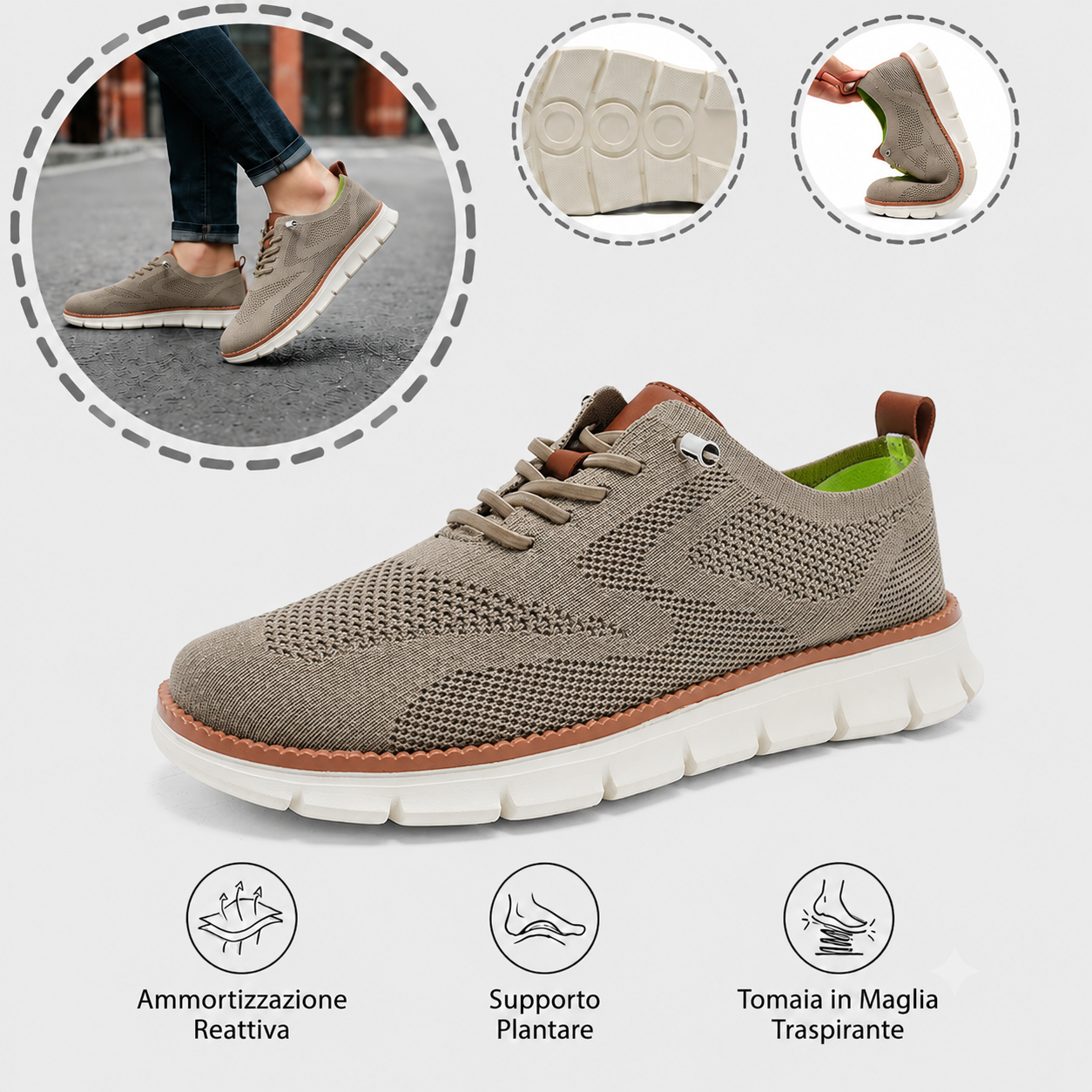 🎉Sconto del 30% oggi - non perdete l'occasione! ⏰ Scarpe estive ortopediche ergonomiche con supporto plantare 👞 Alleviano facilmente il dolore ai piedi