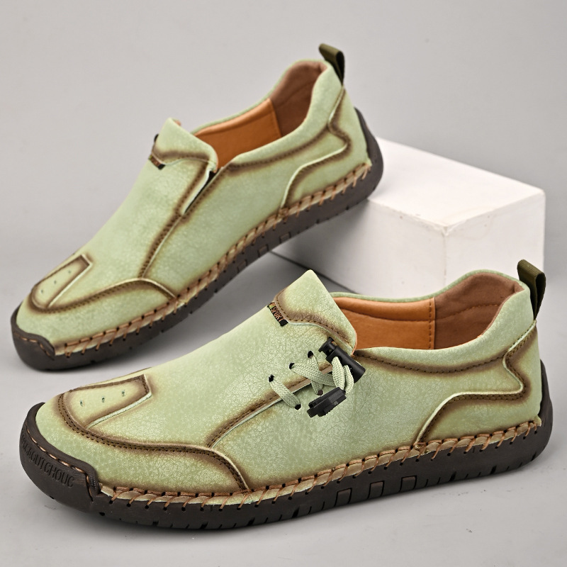 🐂 Scarpe da uomo in pelle di vitello prodotte in Australia 👞 Cucite a mano, facili da indossare e da togliere ✅ Supporto dell'arco plantare, sollievo dal dolore - camminare confortevole