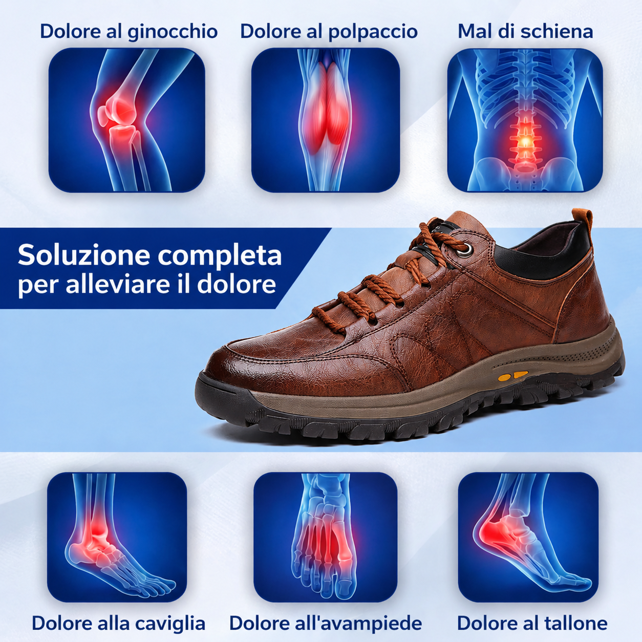 🔥 Scarpe da uomo in pelle di vitello, realizzate a mano in Australia 👞 Sollievo intelligente dal dolore, facili da indossare e da togliere ✅ Completamente correttive: impermeabili e antiscivolo