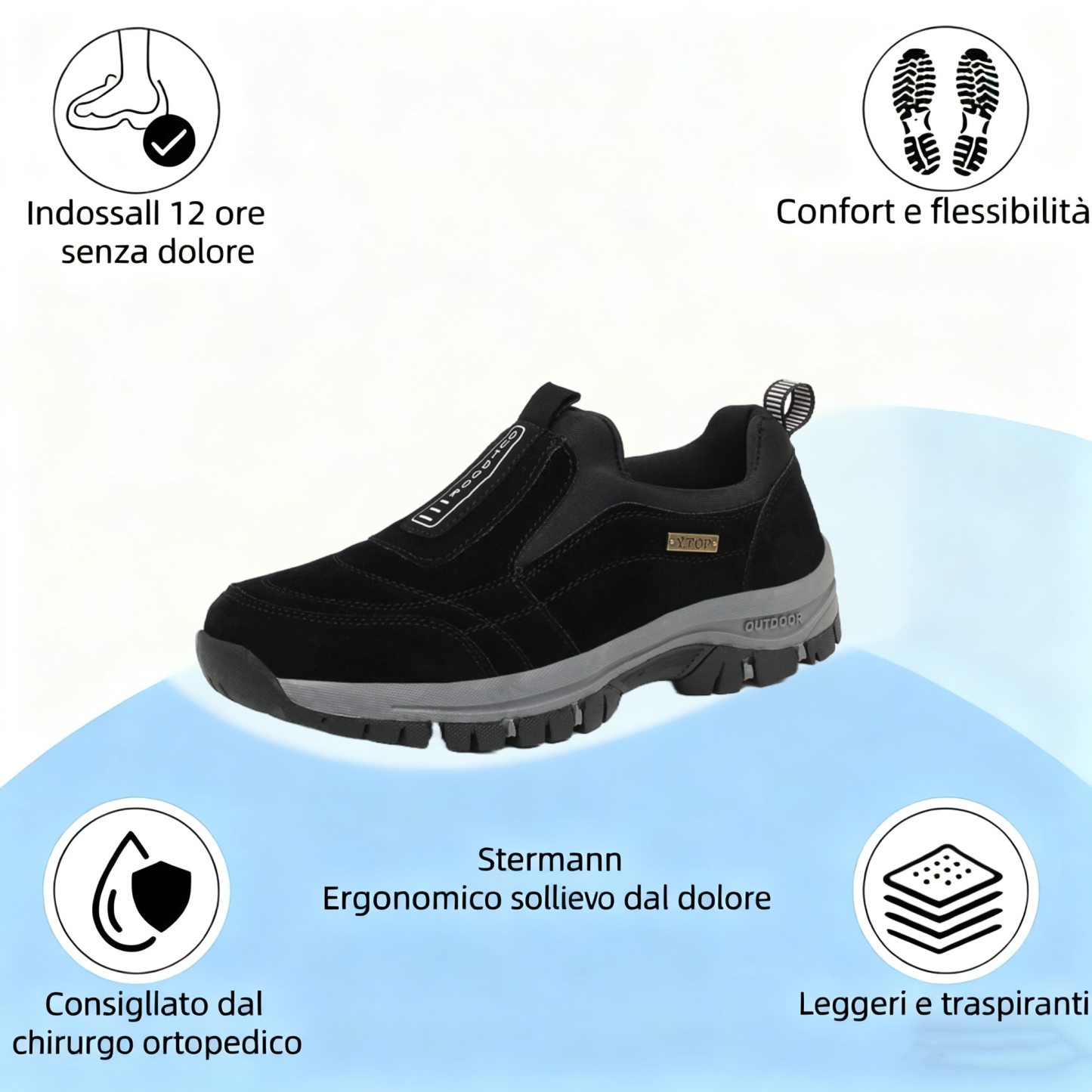 ⏰Sconto limitato del 70% su 🔥Scarpe ortopediche da uomo impermeabili ed eleganti👞: migliorano la postura e ti consentono di camminare e stare in piedi senza dolore