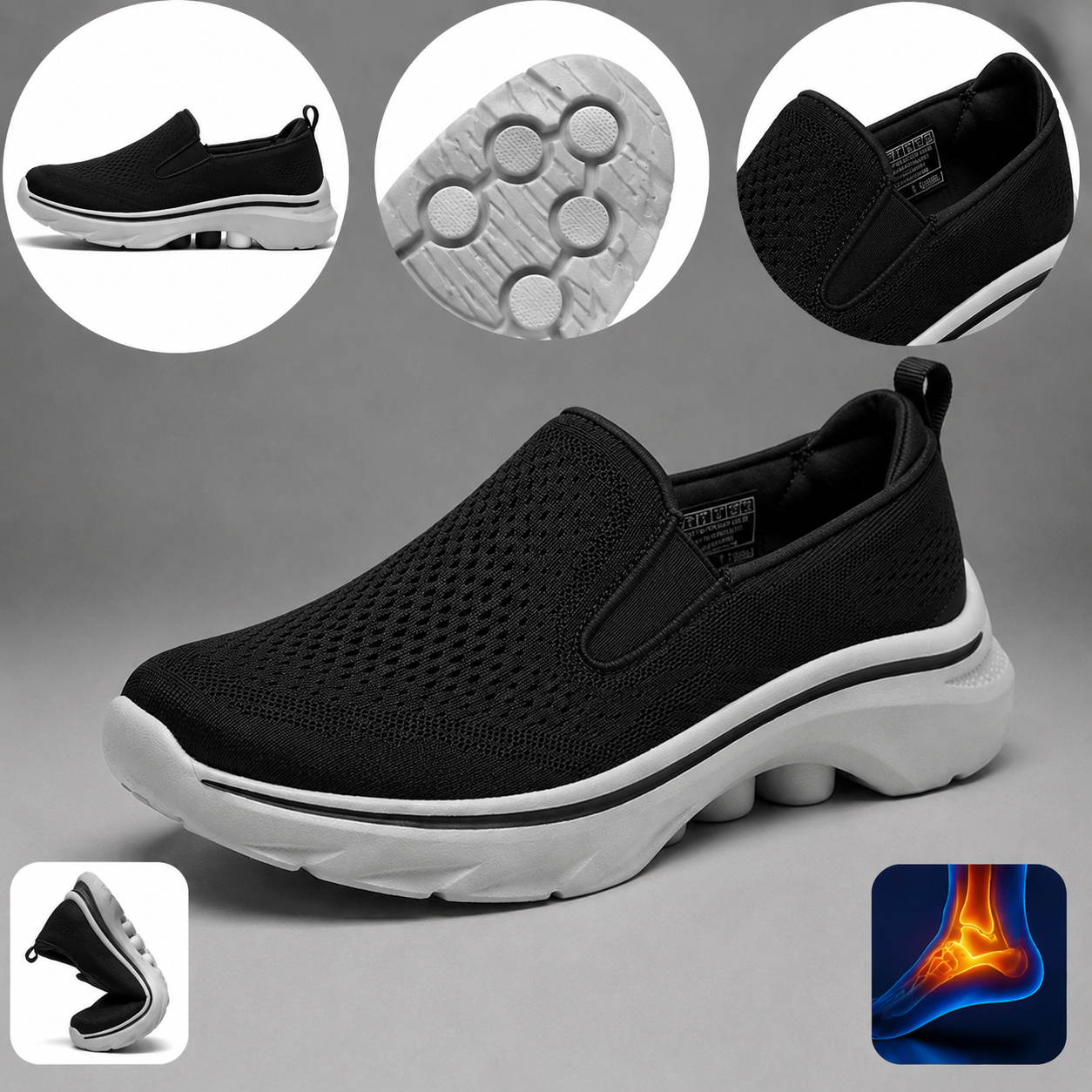 🔥Scarpe ortopediche dal design ergonomico⏰ Scarpe in mesh leggere e traspiranti👞 Gamma completa di taglie: cammina con sicurezza