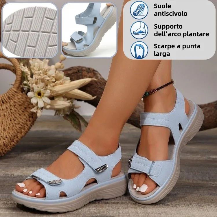 🎉Scarpe ortopediche dal design ergonomico⏰ Sandali da donna leggeri e traspiranti con lacci👞 Gamma completa di taglie: cammina con sicurezza