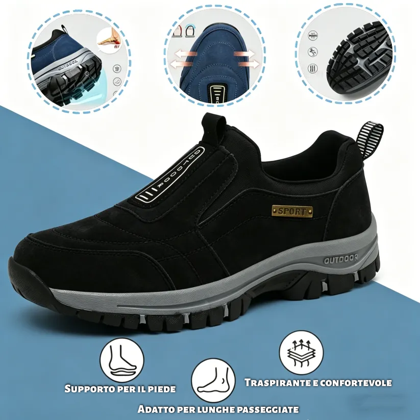 ⏰Sconto del 30% per un periodo limitato🔥Eleganti scarpe ortopediche da uomo👞: migliorano la postura, rendendo la camminata e la posizione eretta senza dolore - Disponibili in tutte le taglie