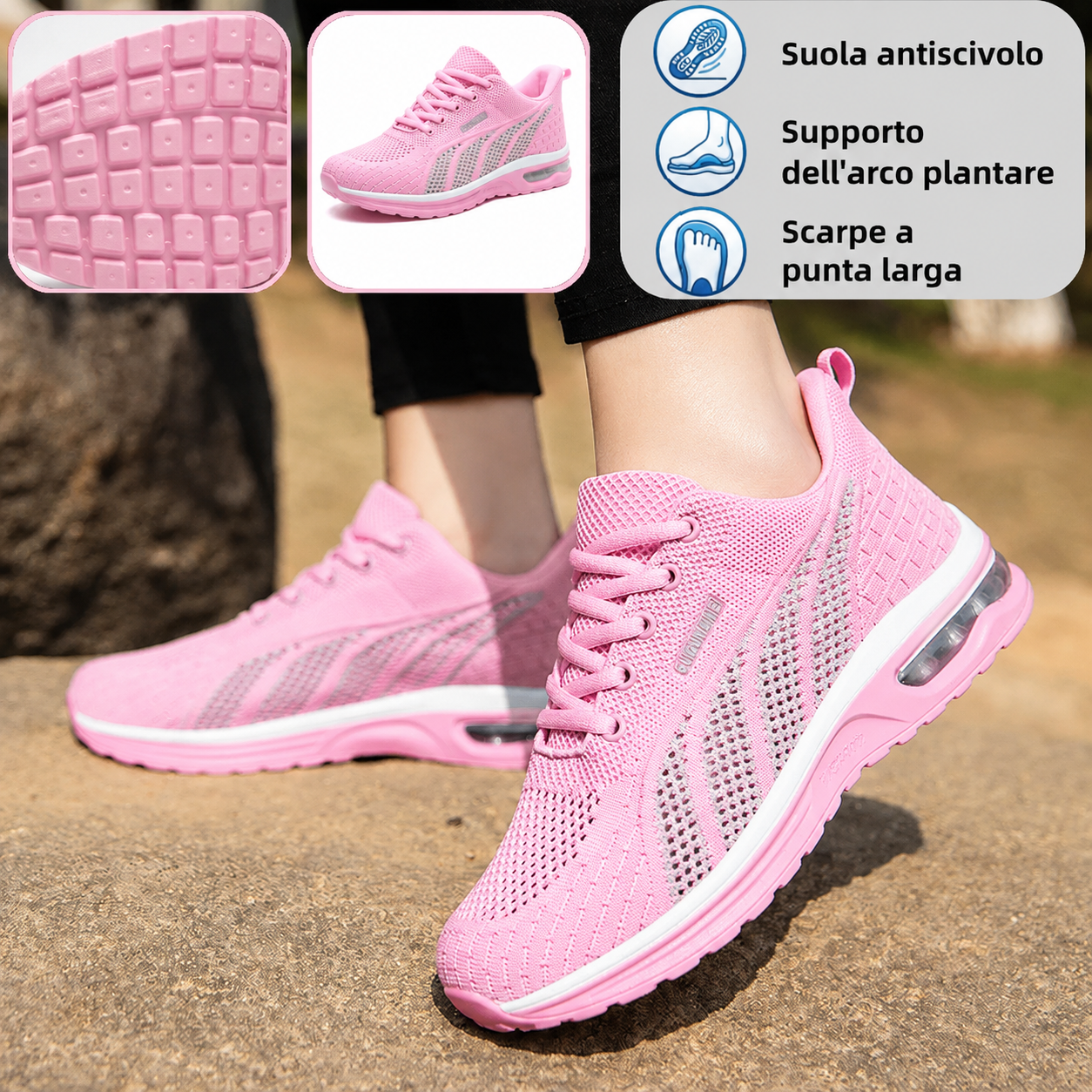 🎉Sconto del 30% oggi - non perdete l'occasione! ⏰ Scarpe estive ortopediche ergonomiche con supporto plantare 👞 Alleviano facilmente il dolore ai piedi