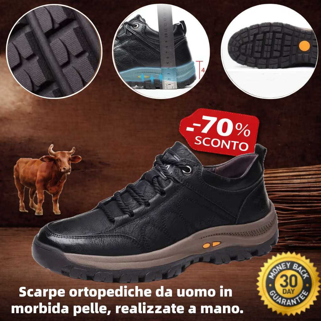 🔴Scarpe in pelle di alta qualità🦶Design ergonomico: facili da indossare e da togliere, correggono i problemi del piede✅Disponibili in diverse taglie
