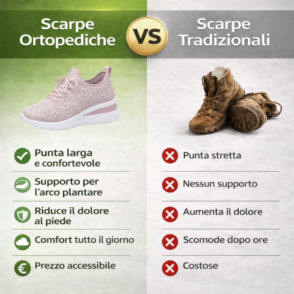 🔥 Scarpe ortopediche estive da donna in mesh — Supporto per l'arco plantare, tacco piatto — Ideali per chi soffre di fascite plantare — Facili, comode e senza dolore a ogni passo ✅
