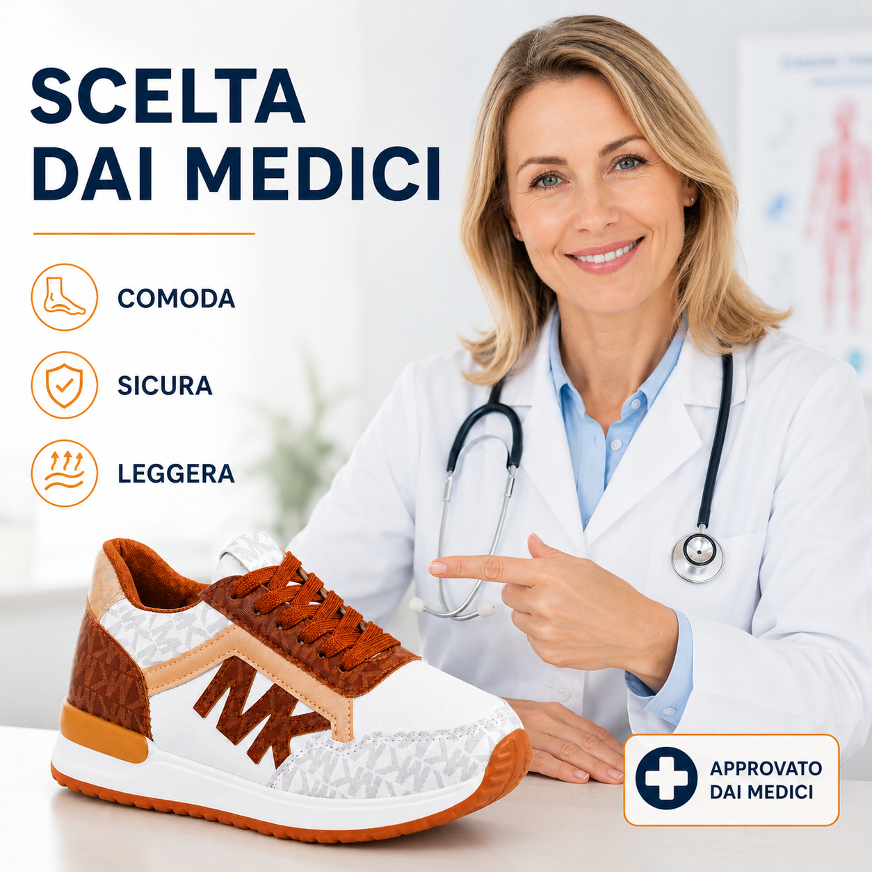 🔥 Scarpe sportive casual da donna, fatte a mano in Australia 👞 Sollievo intelligente dal dolore, facili da indossare e da togliere ✅ Supporto e correzione: impermeabili e antiscivolo