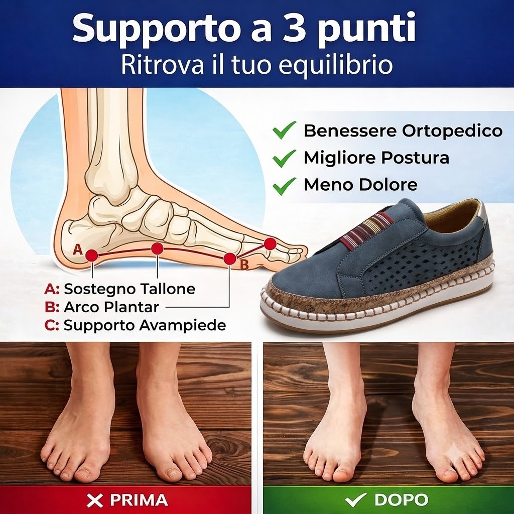 🎉Sconto del 30% oggi - non perdete l'occasione! ⏰ Scarpe estive ortopediche ergonomiche con supporto plantare 👞 Alleviano facilmente il dolore ai piedi