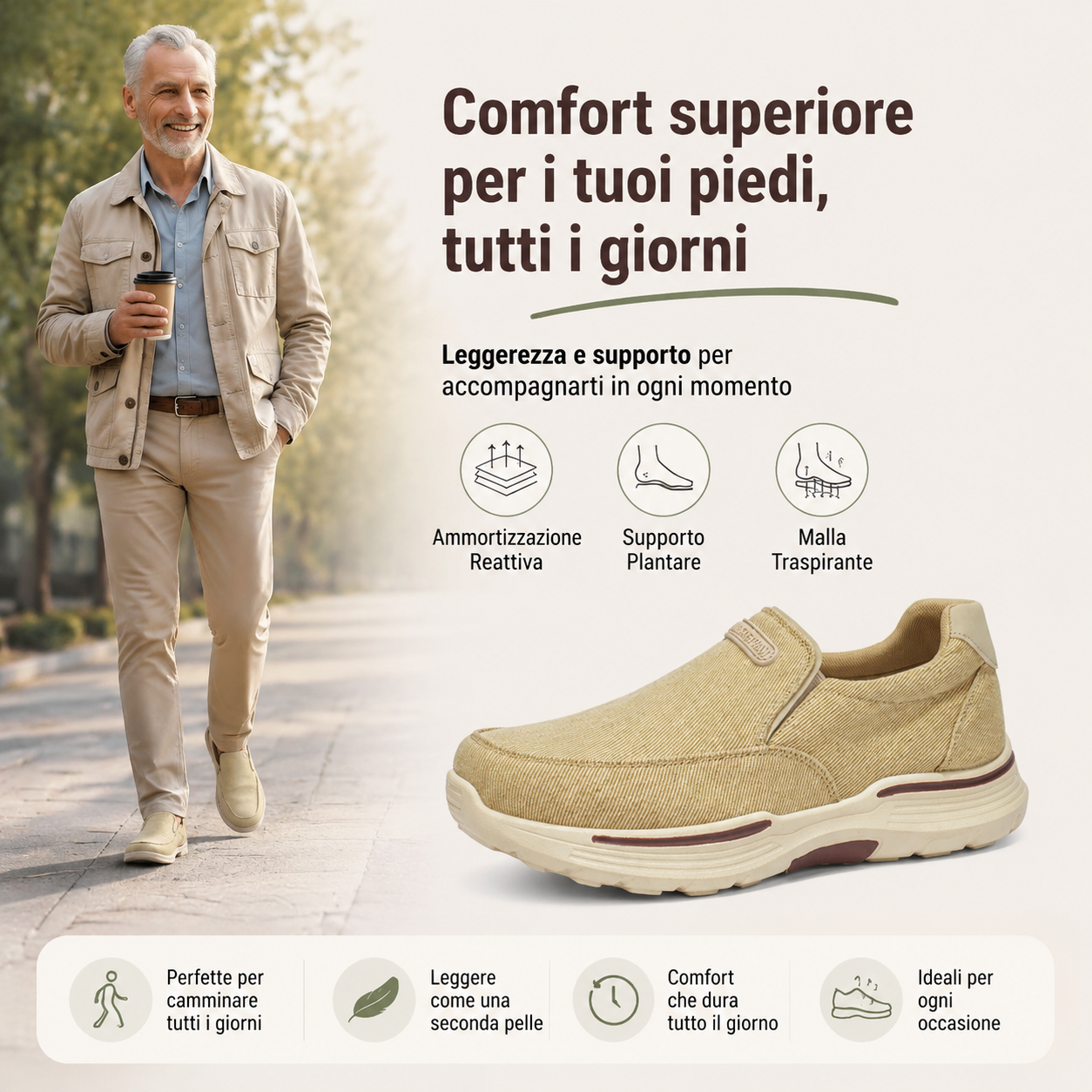 🎉Sconto del 30% oggi! ⏰ Da un marchio australiano di lusso ✅ Scarpe ortopediche realizzate con tessuto intrecciato ultra traspirante, morbide, comode e con un supporto eccellente 🦶 Alleviano il dolore ai piedi