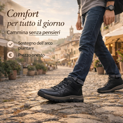 🔥 Ultimo giorno, sconto del 30%! ⏰ Scarpe ortopediche da uomo di lusso dal design ergonomico ✅ Morbide e comode con un supporto eccellente 🦶 - Alleviano efficacemente il dolore ai piedi