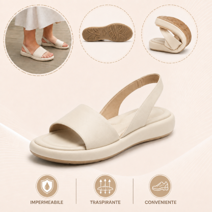 ⏰Ultimo giorno! Sconto del 30% - Non perdete l'occasione! ✅ Sandali comodi con supporto plantare per alleviare il dolore ai piedi - Design ergonomico
