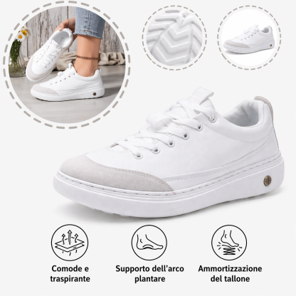 🔥Scarpe ortopediche da uomo: supporto per l'arco plantare, tallone piatto, ideali per chi soffre di fascite plantare 👟Facili e comode a ogni passo, senza dolore ✅