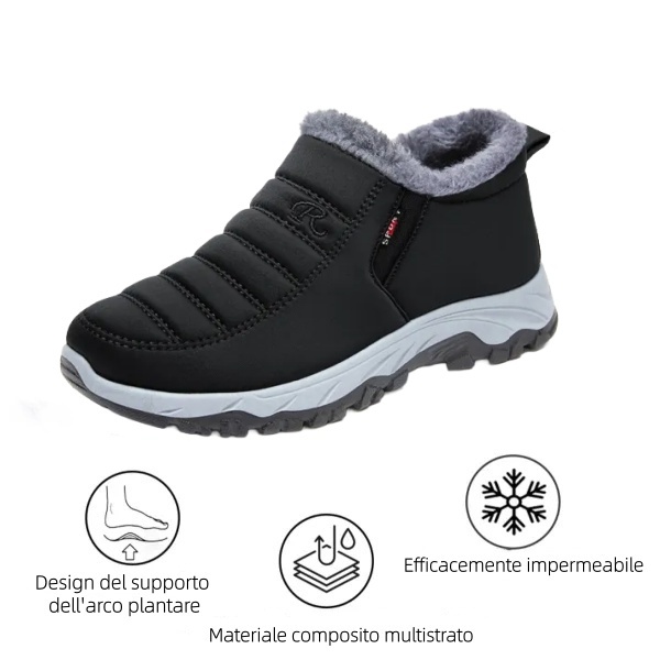 🔥Scarpe ortopediche in pelle scamosciata di un marchio australiano di lusso⏰ - Scarpe ortopediche invernali ergonomiche🦶 - Alleviano il dolore ai piedi - Unisex