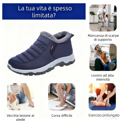 🔥Scarpe ortopediche in pelle scamosciata di un marchio australiano di lusso⏰ - Scarpe ortopediche invernali ergonomiche🦶 - Alleviano il dolore ai piedi - Unisex