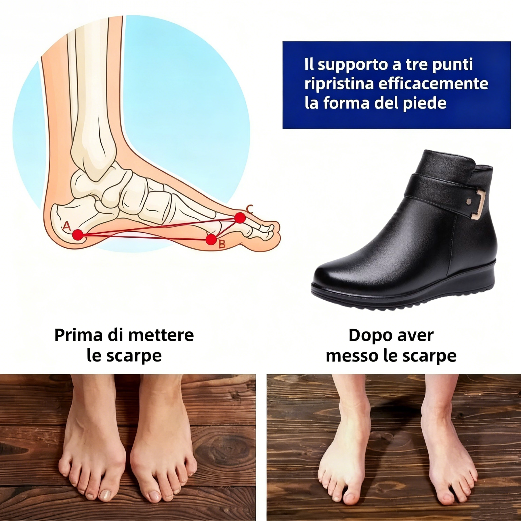 🔥Da un marchio australiano⏰ Scarpe ortopediche ergonomiche, impermeabili e in pelle per alleviare il dolore - nuova collezione invernale
