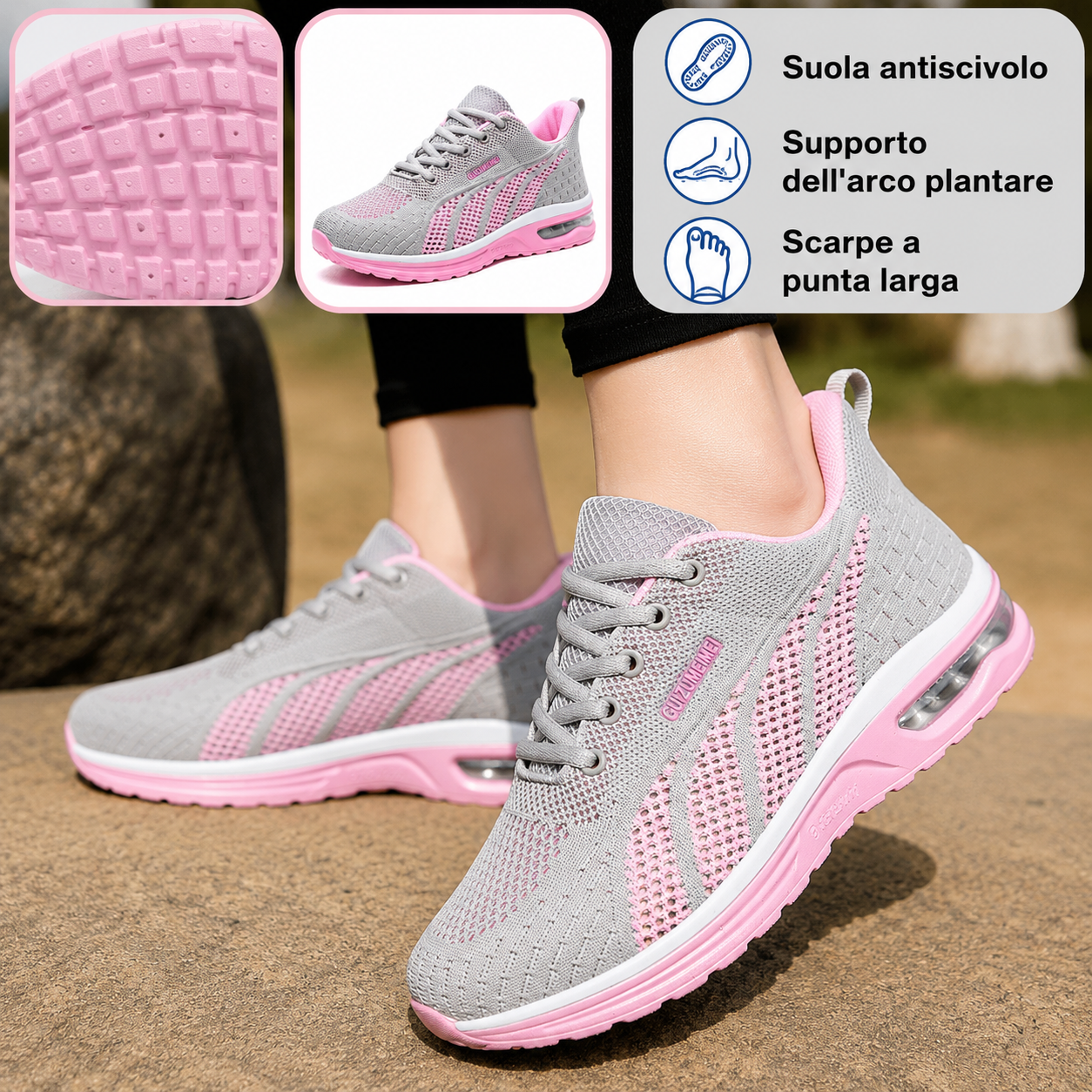 🎉Sconto del 30% oggi - non perdete l'occasione! ⏰ Scarpe estive ortopediche ergonomiche con supporto plantare 👞 Alleviano facilmente il dolore ai piedi