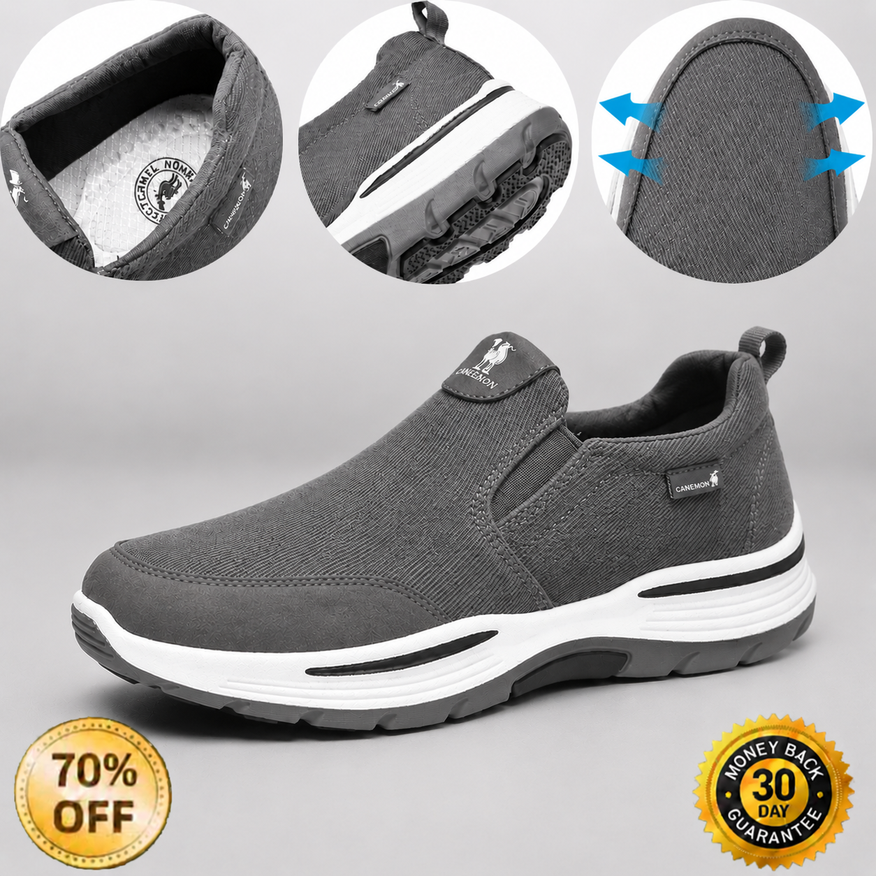 ⏰Sconto del 30% oggi✅ - Scarpe ortopediche in tela di un marchio australiano di lusso 🔵 Morbide e comode - Supporto eccellente 🦶 Allevia il dolore ai piedi