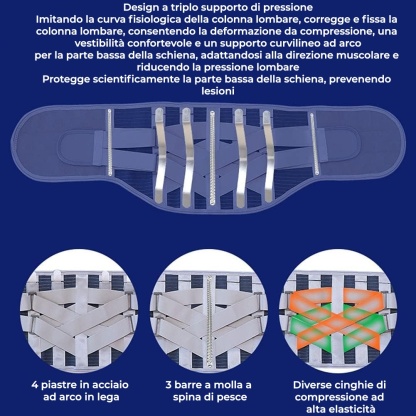 Goditi un supporto lombare immediato e personalizzato, sempre e ovunque.