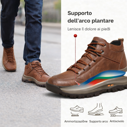 🔥 Ultimo giorno, sconto del 30%! ⏰ Scarpe ortopediche da uomo di lusso dal design ergonomico ✅ Morbide e comode con un supporto eccellente 🦶 - Alleviano efficacemente il dolore ai piedi