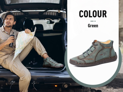 [⏰Sconto del 50% per un periodo limitato, solo per oggi] Scarpe ortopediche in pelle bovina dal design ergonomico 👞Confortevoli (allevia il dolore ai piedi) cucite a mano