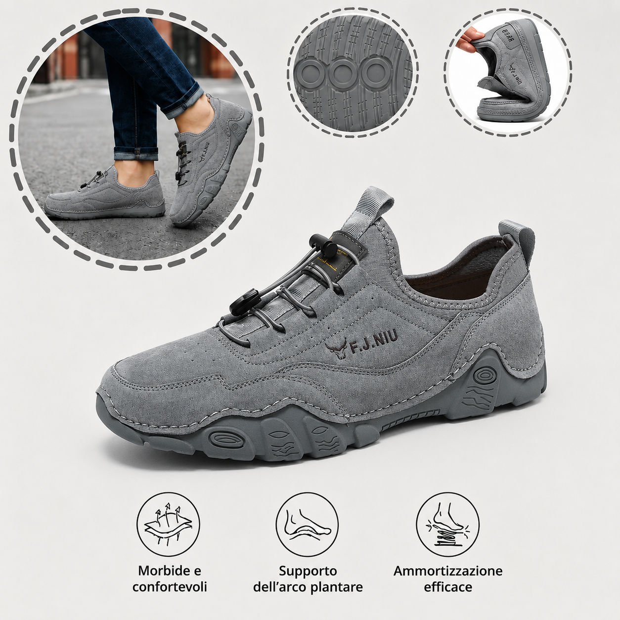 🐂 Scarpe da uomo in pelle di vitello, cucite a mano in Australia 👞 Sollievo intelligente dal dolore tramite IA, facili da indossare e da togliere ✅ Piena correzione: impermeabili e antiscivolo