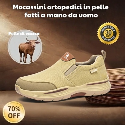 🔥 Scarpe ortopediche da uomo australiane, fatte a mano 👞 Sollievo intelligente dal dolore, facili da indossare e da togliere ✅ Impermeabili e antiscivolo - Ampia gamma di taglie