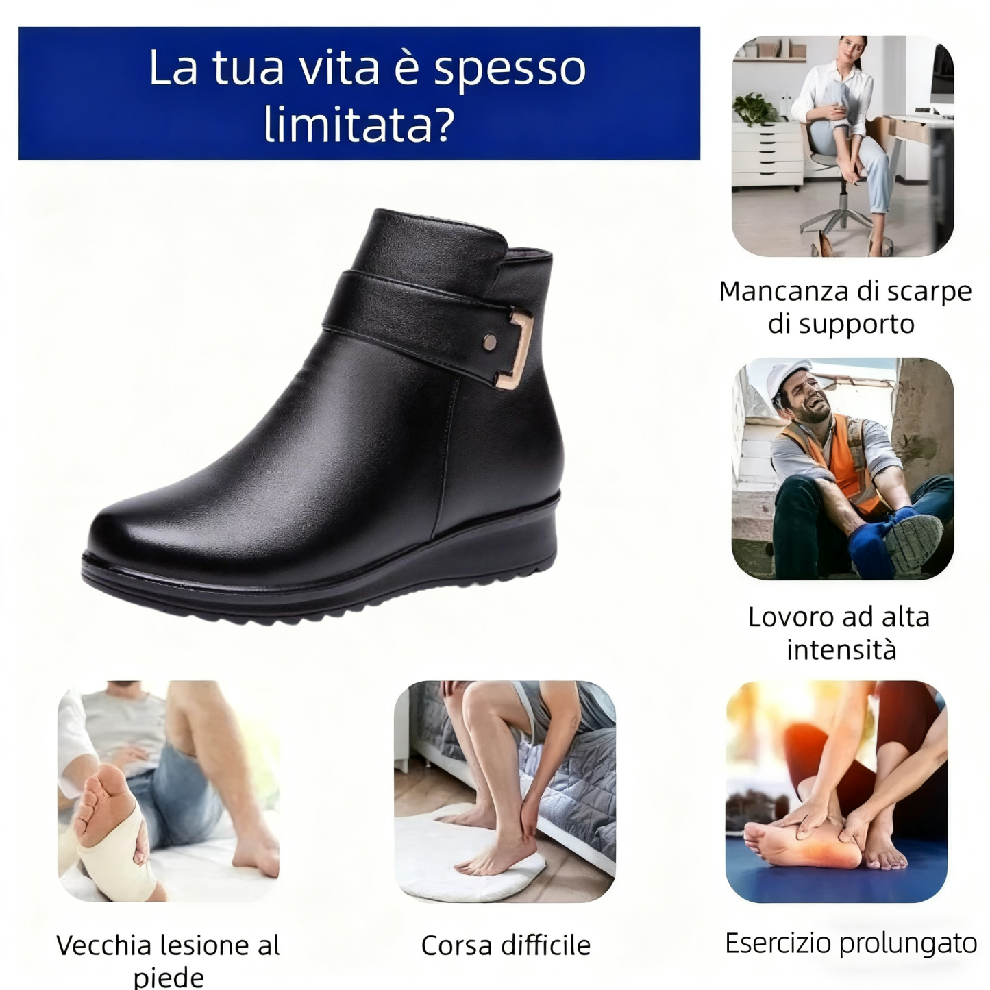 🔥Da un marchio australiano⏰ Scarpe ortopediche ergonomiche, impermeabili e in pelle per alleviare il dolore - nuova collezione invernale