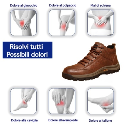 ⬛Sconto del 70% oggi, non lasciartelo sfuggire🔷 Scarpe ortopediche da uomo realizzate in vera pelle di vitello australiana🐂Cucite a mano✅Supporto dell'arco plantare, camminata comoda