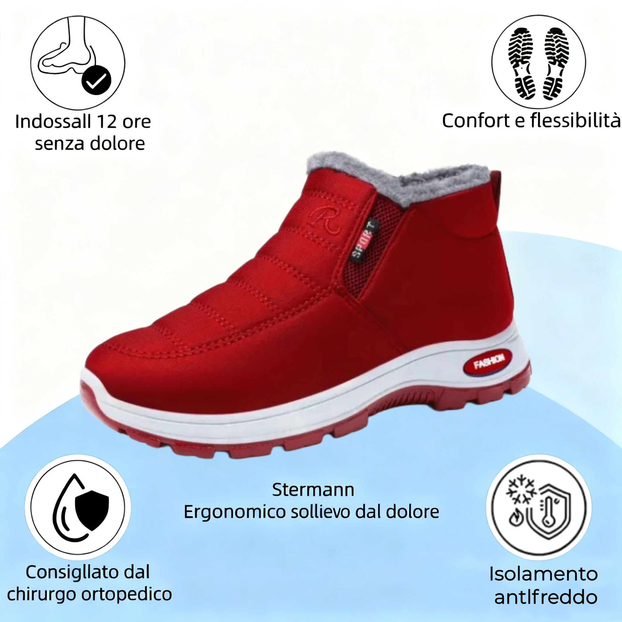 🔥Marchio australiano di lusso ⏰Scarpe ortopediche in pelle scamosciata - Scarpe ortopediche invernali ergonomiche🦶 - Alleviano il dolore ai piedi - Unisex