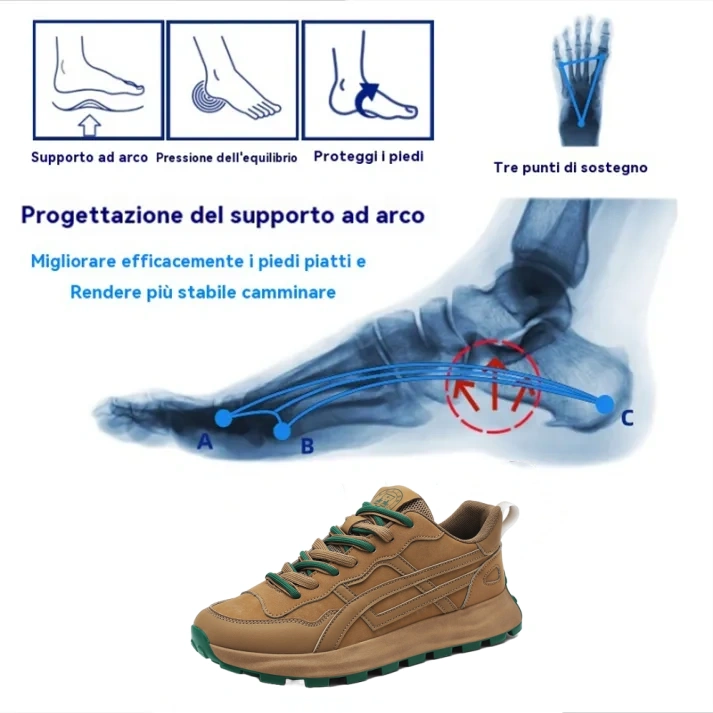 (🎉Sconto del 50% oggi - offerta limitata, da non perdere) - Scarpe casual da uomo nuove 2025👞Pelle di alta qualità✅Cucite a mano, comode da camminare
