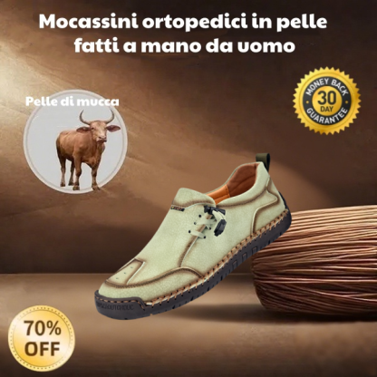 🐂 Scarpe da uomo in pelle di vitello prodotte in Australia 👞 Cucite a mano, facili da indossare e da togliere ✅ Supporto dell'arco plantare, sollievo dal dolore - camminare confortevole