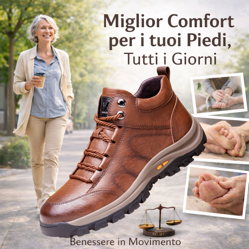 👨‍🍼Scarpe ortopediche da uomo con supporto dell'arco plantare e ammortizzazione dinamica 🦶Tacco stabile · Comfort quotidiano
