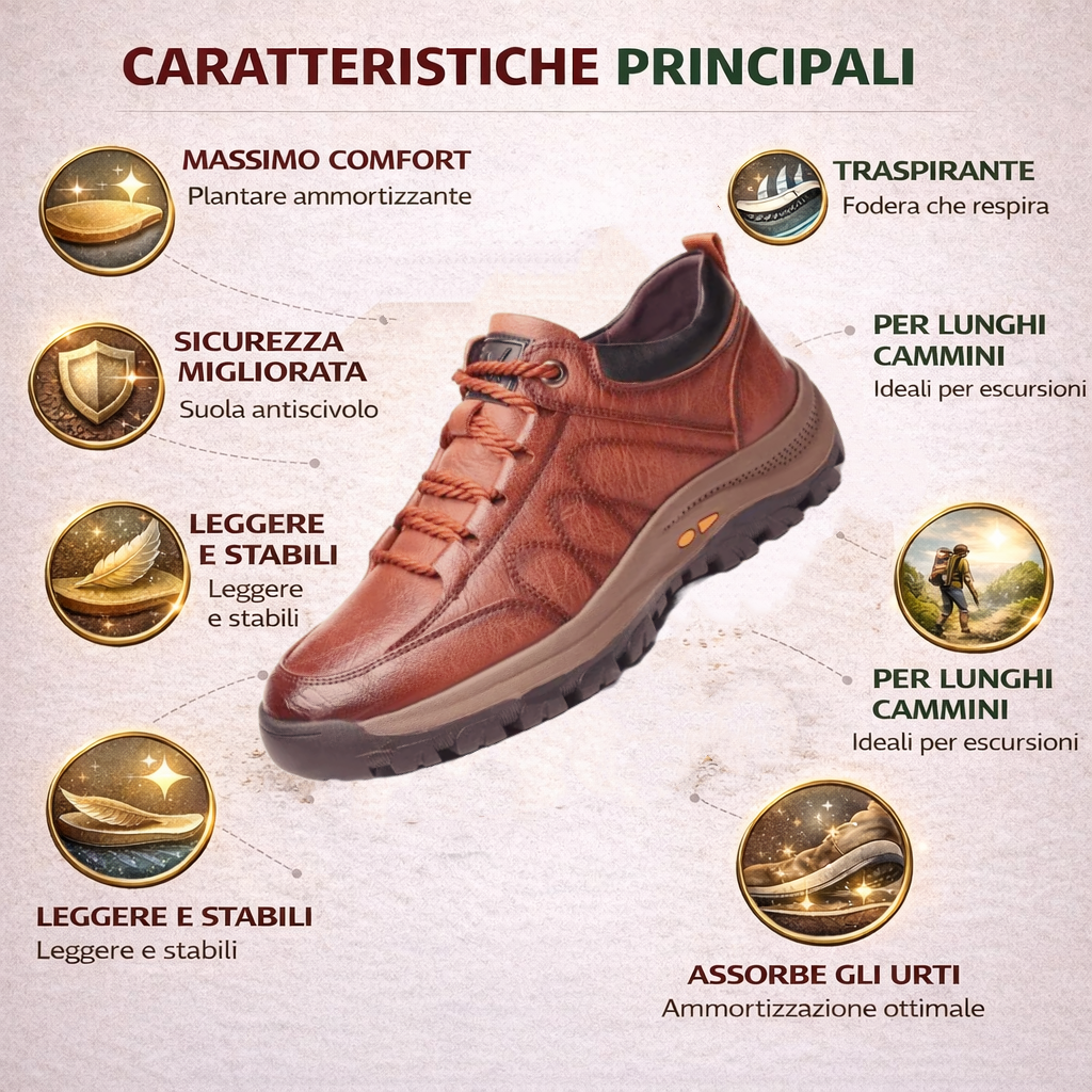 ⏰Sconto del 30% oggi!🔥 Nuove scarpe ortopediche 2026: la morbida fodera riduce la pressione sul piede, facilitando la camminata.