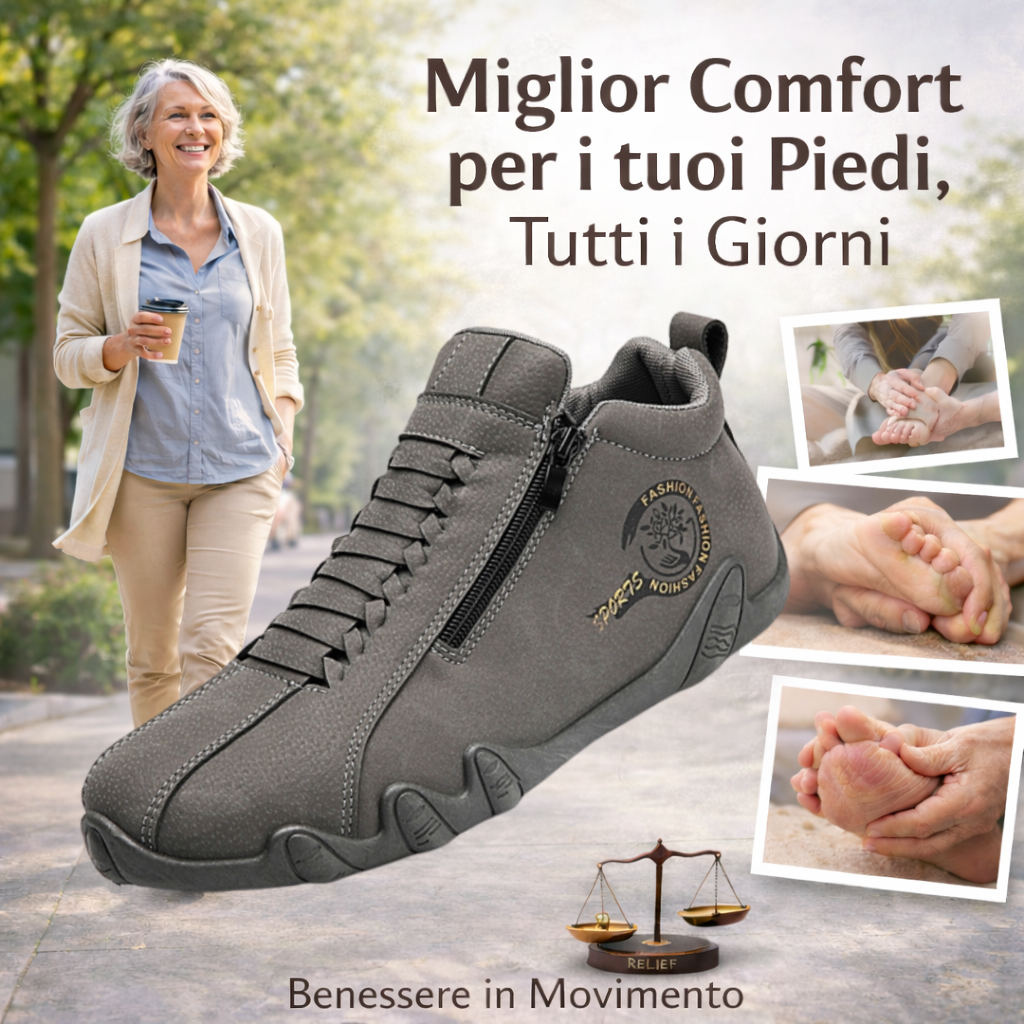 ⏰Sconto del 30% oggi, non lasciartelo sfuggire! 🔥 Scarpe ortopediche da uomo - Riducono la pressione su articolazioni e schiena 🐂 Impermeabili e antiscivolo ✅ Supporto dell'arco plantare per un comfort che dura tutto il giorno