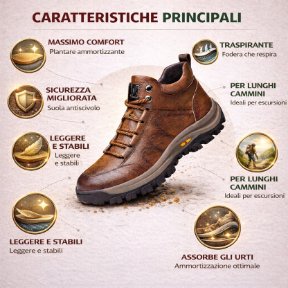 👨‍🍼Scarpe ortopediche da uomo con supporto dell'arco plantare e ammortizzazione dinamica 🦶Tacco stabile · Comfort quotidiano