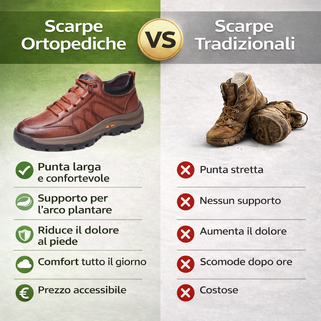 🔴Scarpe in pelle di alta qualità🦶Design ergonomico: facili da indossare e da togliere, correggono i problemi del piede✅Disponibili in diverse taglie