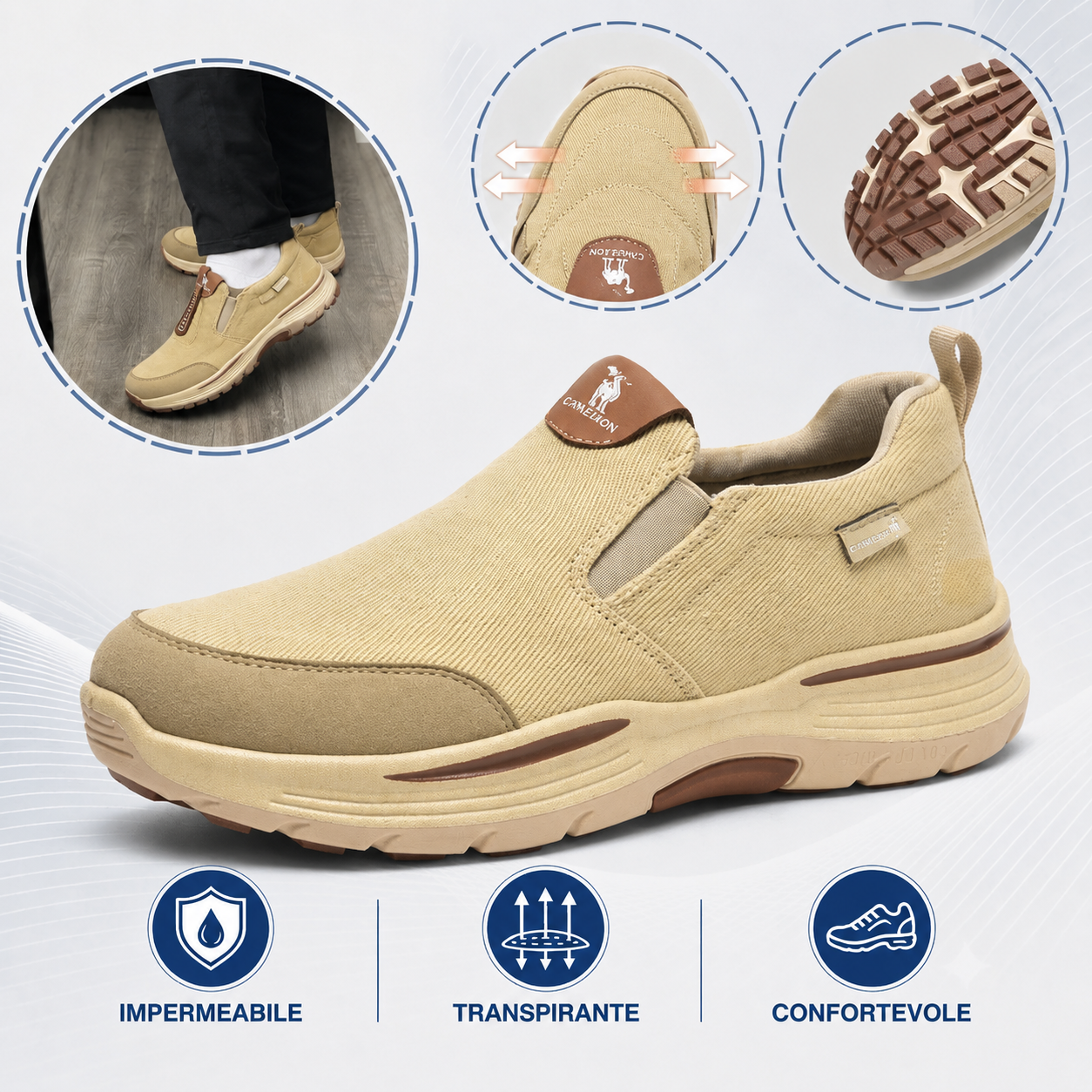 ⏰Sconto del 30% oggi✅ - Scarpe ortopediche in tela di un marchio australiano di lusso 🔵 Morbide e comode - Supporto eccellente 🦶 Allevia il dolore ai piedi