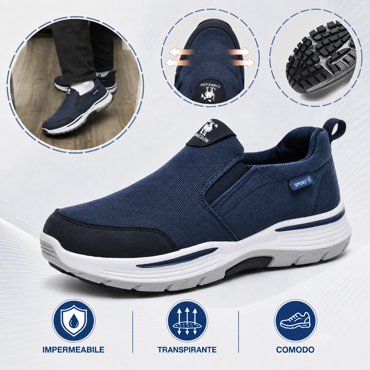 ⏰Sconto del 30% oggi✅ - Scarpe ortopediche in tela di un marchio australiano di lusso 🔵 Morbide e comode - Supporto eccellente 🦶 Allevia il dolore ai piedi