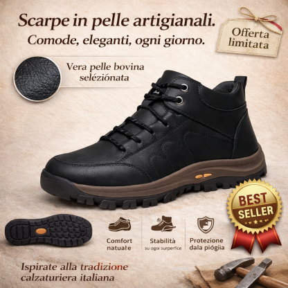 🔴Adatto per le passeggiate e gli spostamenti quotidiani👨‍🍼 per uomini over 45 che non vogliono rinunciare allo stile: scarpe da uomo in pelle antiscivolo, impermeabili e comode
