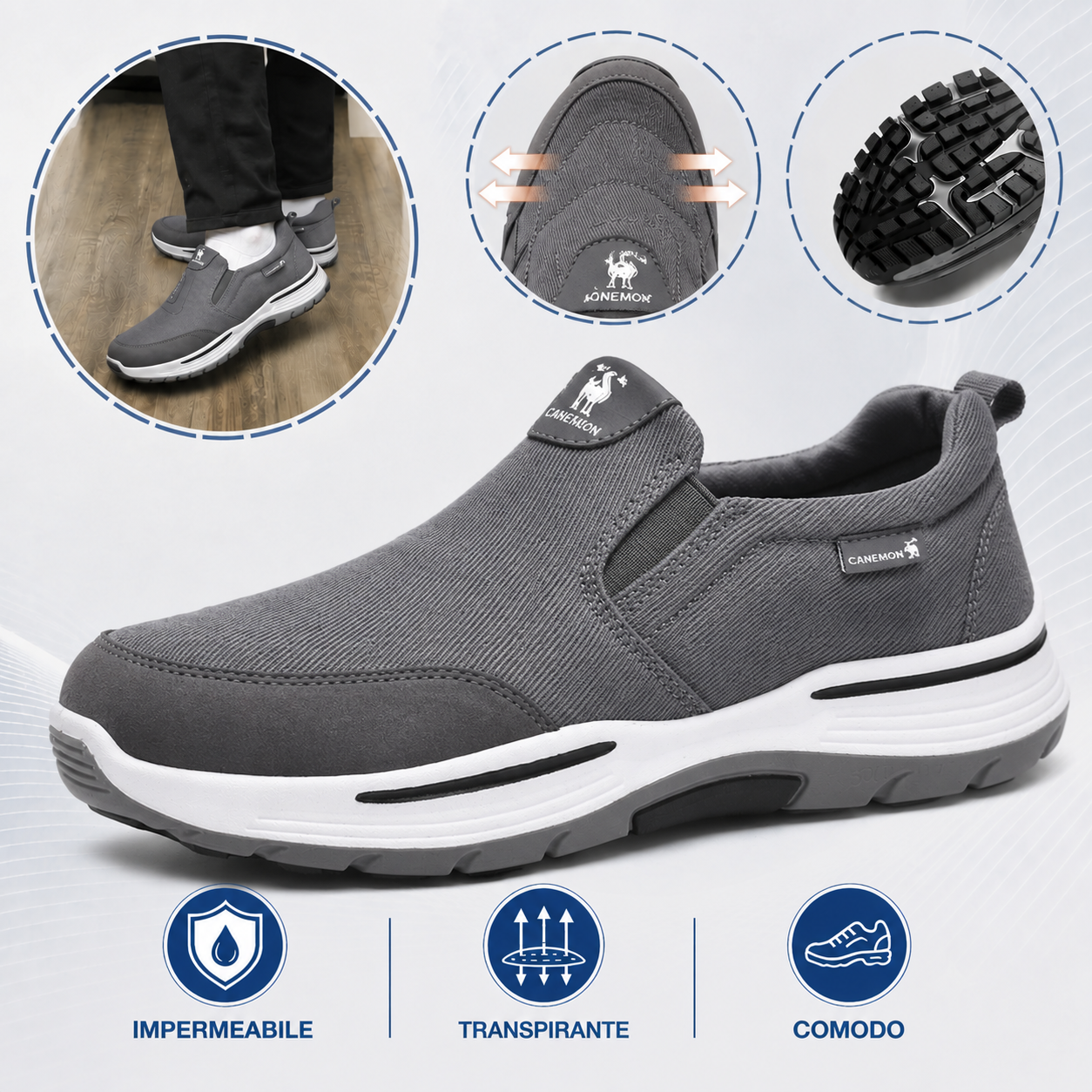 ⏰Sconto del 30% oggi✅ - Scarpe ortopediche in tela di un marchio australiano di lusso 🔵 Morbide e comode - Supporto eccellente 🦶 Allevia il dolore ai piedi