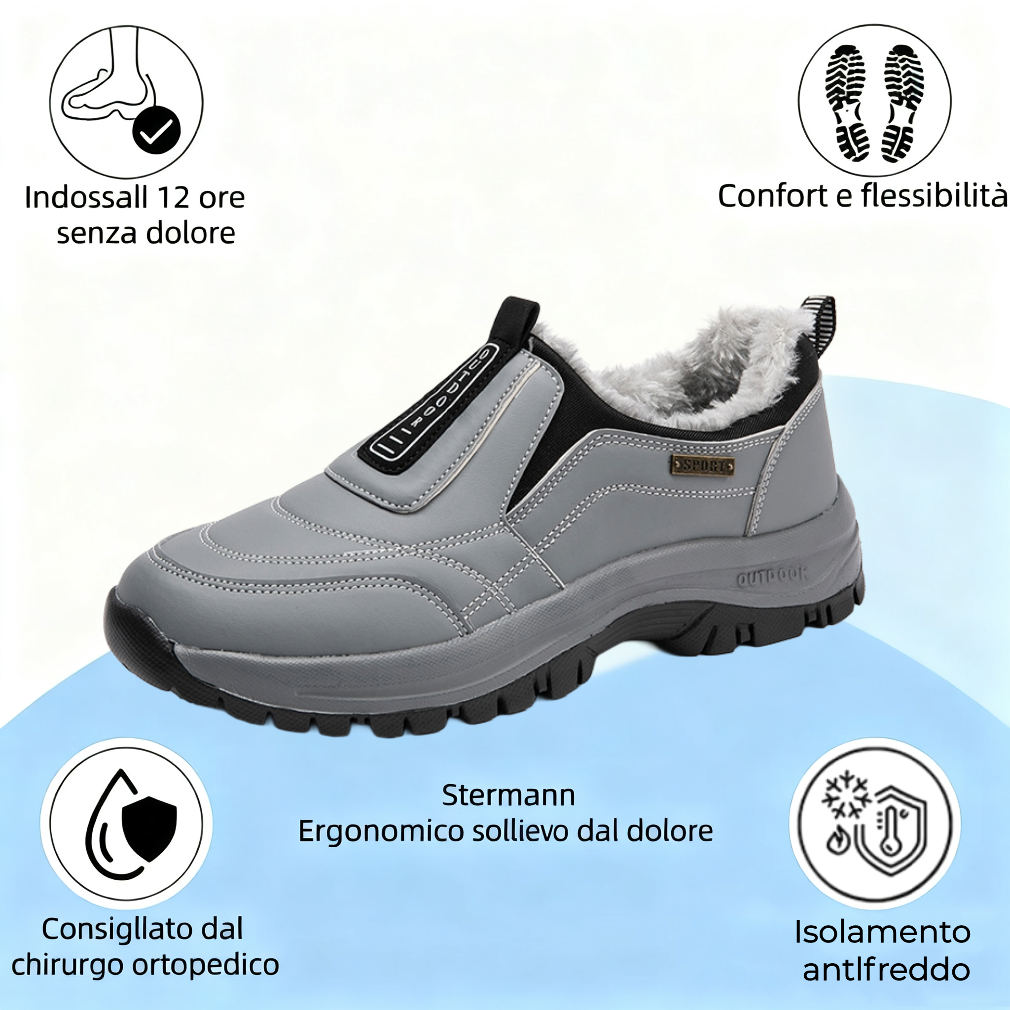 🔷Sconto del 70% oggi - non perdertelo ⬛ ⏰ - Plantari invernali in pelle scamosciata morbidi, comodi e di supporto di un marchio australiano di lusso 🦶 - Allevia il dolore ai piedi