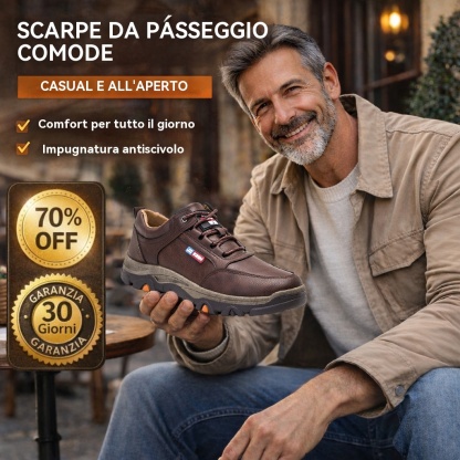 🔥 Scarpe ortopediche in pelle italiana cucite a mano con supporto per la caviglia 👣 Comode, impermeabili e antiscivolo ✓ Nuova collezione 2026