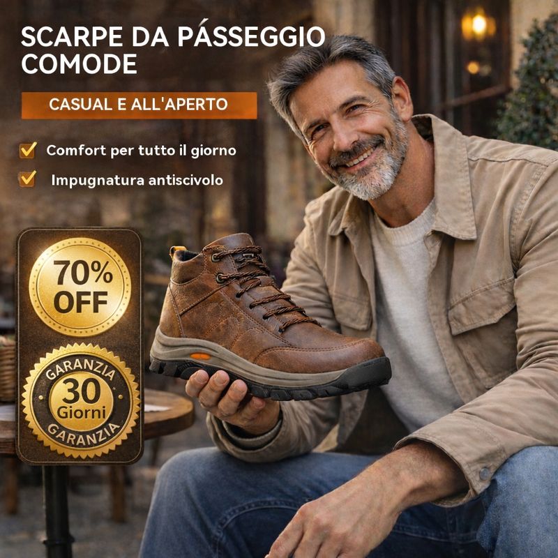 👨‍🍼Scarpe ortopediche da uomo con supporto dell'arco plantare e ammortizzazione dinamica 🦶Tacco stabile · Comfort quotidiano