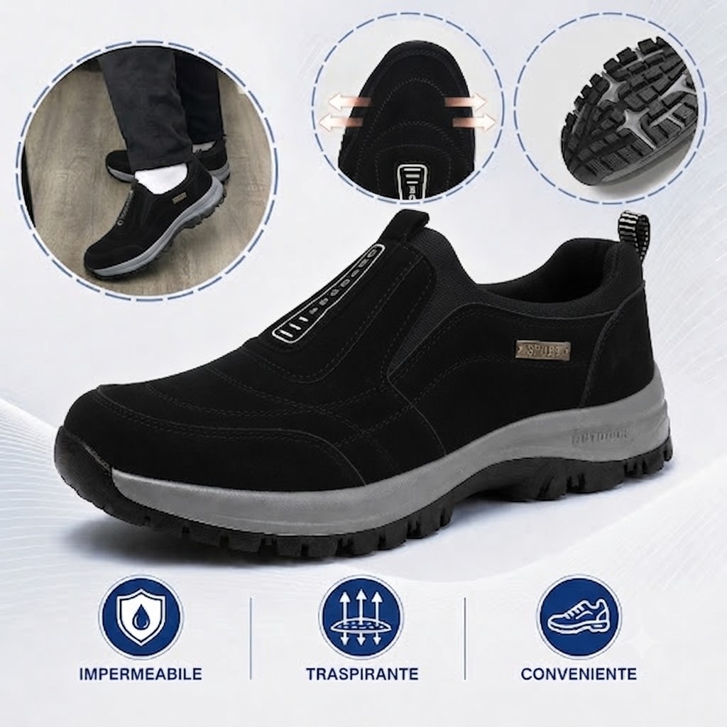 ⏰Sconto del 30% - Non perdete l'occasione! 🔥Bestseller 2026✅ Scarpe comode da passeggio, supporto per l'arco plantare, alleviano il dolore ai piedi - Design ergonomico